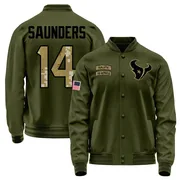 Men's Treyvohn Saunders Houston Texans Olive Salute to Service Sideline Performance Jacket