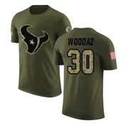 Men's Wade Woodaz Houston Texans Legend Olive Salute to Service T-Shirt
