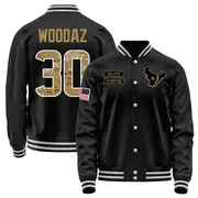 Youth Wade Woodaz Houston Texans Black Salute to Service Sideline Performance Jacket